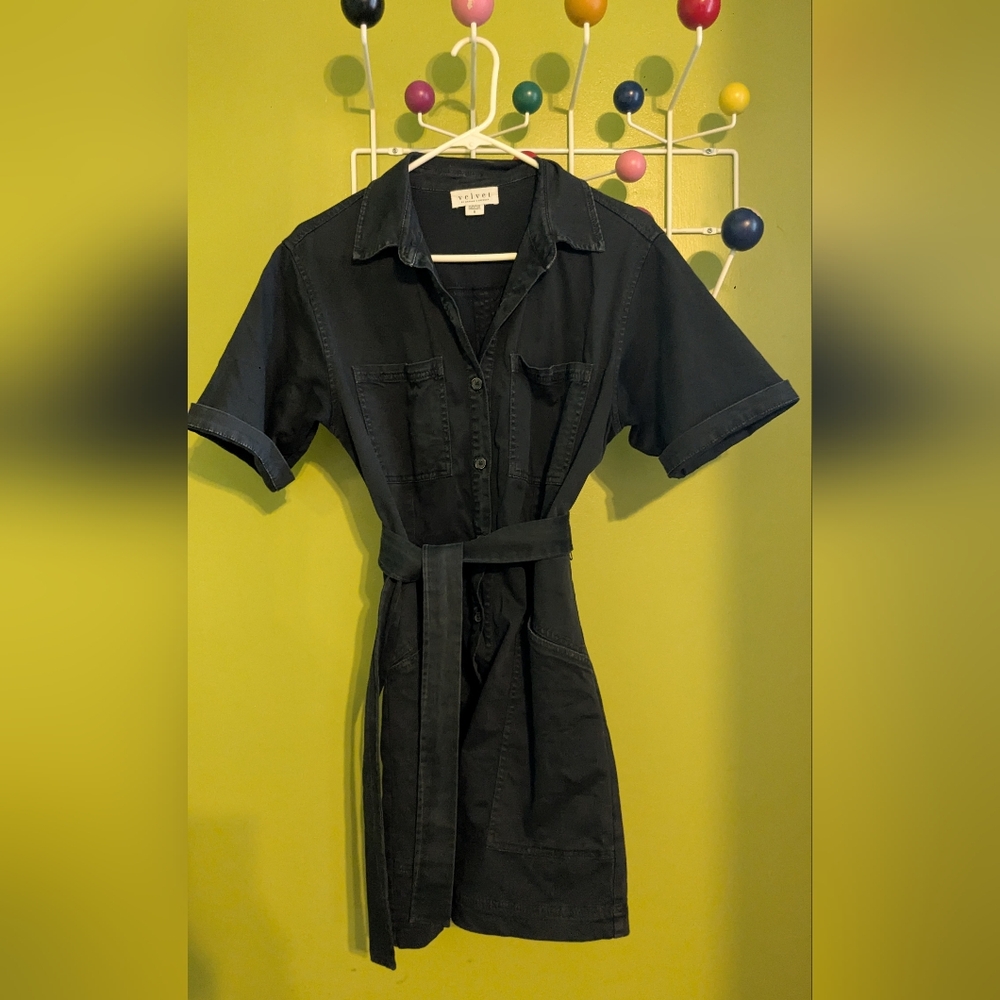 Size S Black shirt dress